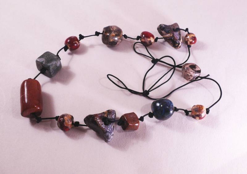 Bunte Halskette, Handgemachte Bunten Schmuck, Perlen, Handgemachten Keramik, Keramik Perlen von embeCeramics
