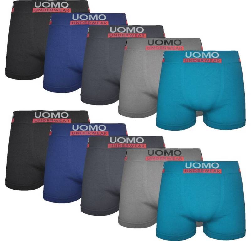 emeco Boxershorts 5er Boxershorts Microfaser Herren Unterhose Unterwäsche Seamless 9201 (5-St) von emeco