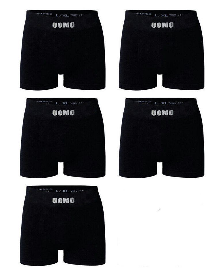 emeco Retro Boxer 5er Boxershorts Microfaser Herren Unterhose Unterwäsche Seamless 7534 (5-St) von emeco