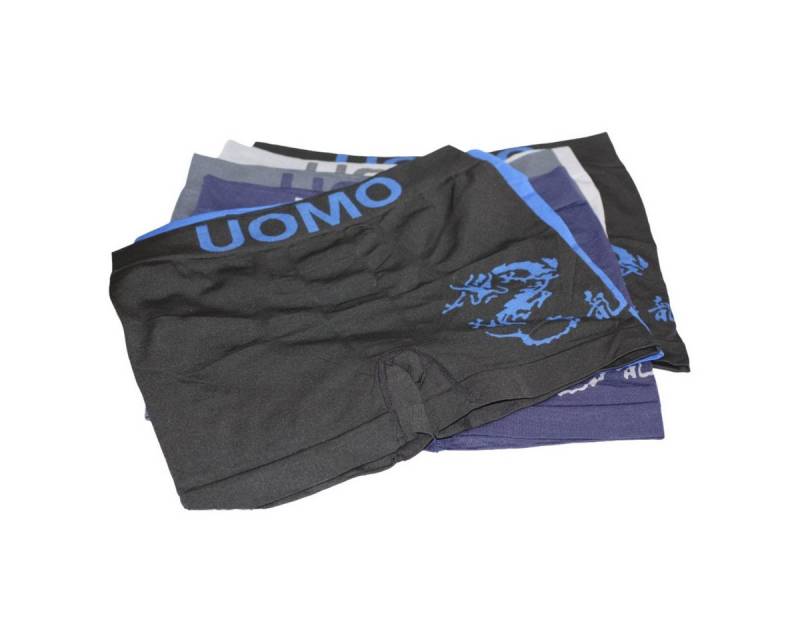 emeco Retro Boxer 6er Boxershorts Microfaser Herren Unterhose Unterwäsche Seamless von emeco