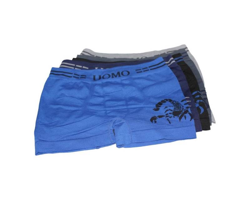 emeco Retro Boxer 6er Boxershorts Microfaser Herren Unterhose Unterwäsche Seamless von emeco