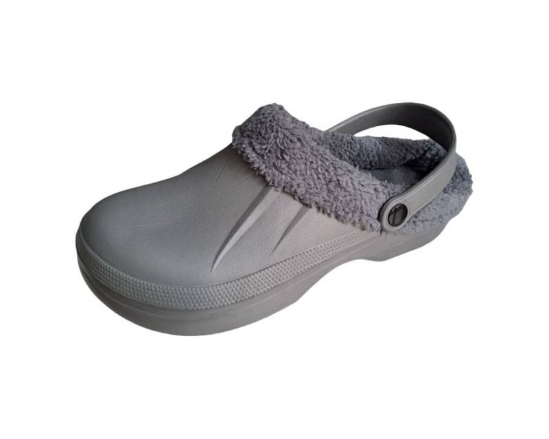 emeco Warmfutter Herren Clogs Hausschuhe Gartenschuhe Pantoletten 23T1 Grau Clog emeco Warmfutter Herren Clogs Hausschuhe Gartenschuhe Pantoletten 23T1 Grau Clog von emeco