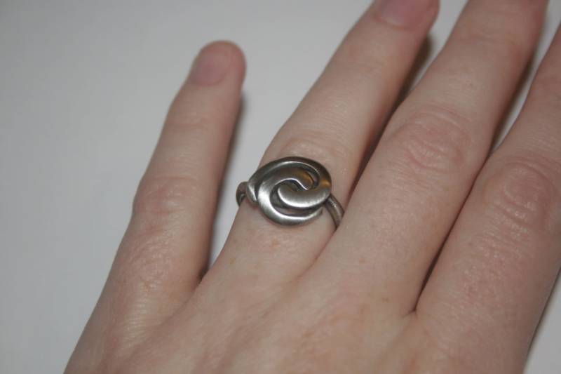 Fingerpanzerring Aus Stahldraht Sandgestrahlt Uk K Us 5, 5 von emeraldbluerose