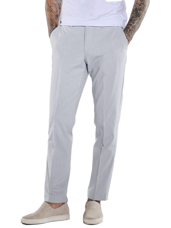 emilio adani Anzughose emilio adani Herren Anzug-Hose slim fit, Silbergrau von emilio adani