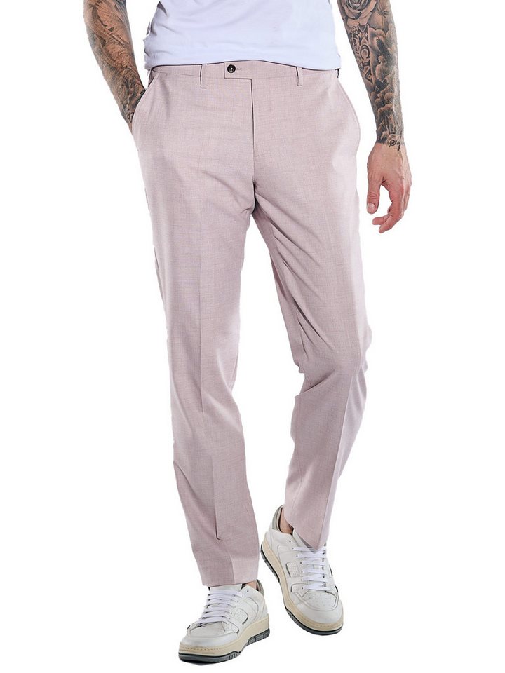 emilio adani Anzughose emilio adani Herren Anzug-Hose slim fit, Rosa von emilio adani