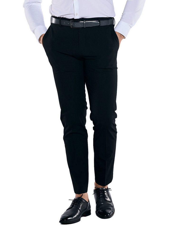 emilio adani Anzughose emilio adani Herren Anzug-Hose slim fit, Schwarz von emilio adani
