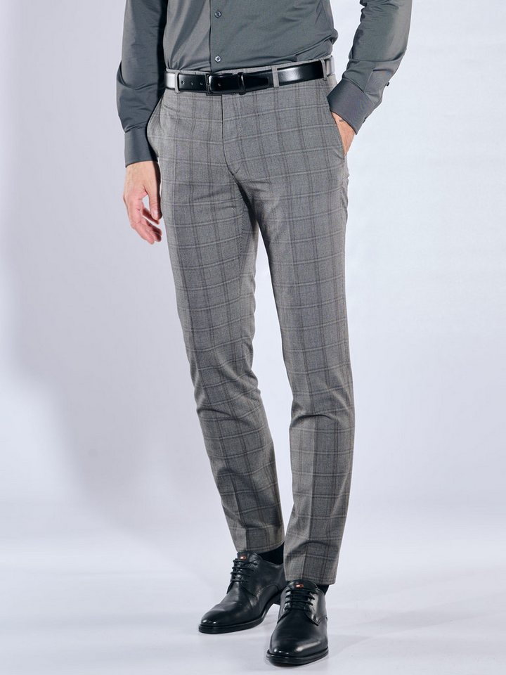 emilio adani Anzughose emilio adani Herren Anzughose slim fit, Dunkelgrau von emilio adani