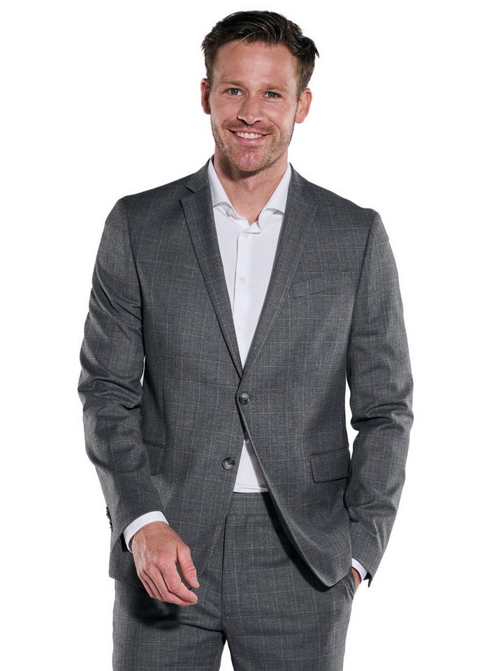 emilio adani Anzugsakko emilio adani Herren Anzug-Sakko kariert, Silbergrau von emilio adani
