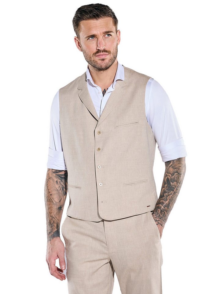 emilio adani Anzugweste emilio adani Herren Sakko-Weste slim fit, Beige von emilio adani