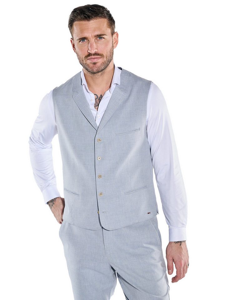 emilio adani Anzugweste emilio adani Herren Sakko-Weste slim fit, Hellblau von emilio adani