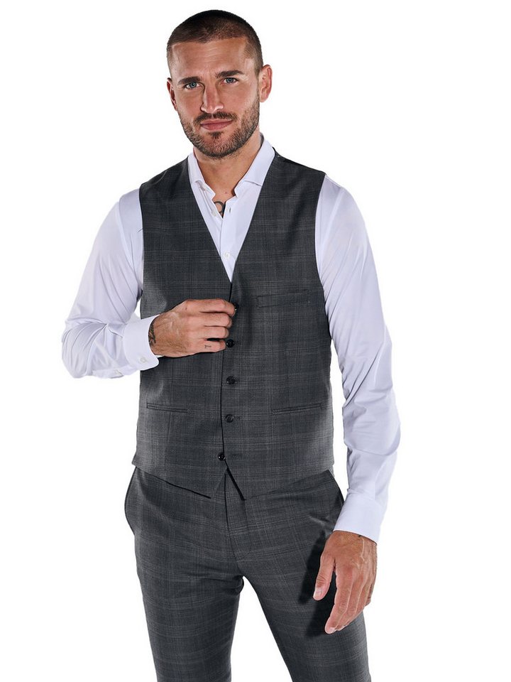 emilio adani Anzugweste emilio adani Herren Sakko-Weste slim fit, Grau von emilio adani
