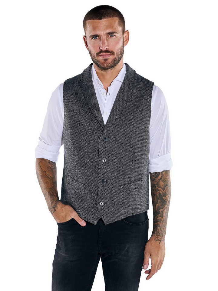 emilio adani Anzugweste emilio adani Herren Sakko-Weste slim fit, Dunkelgrau von emilio adani