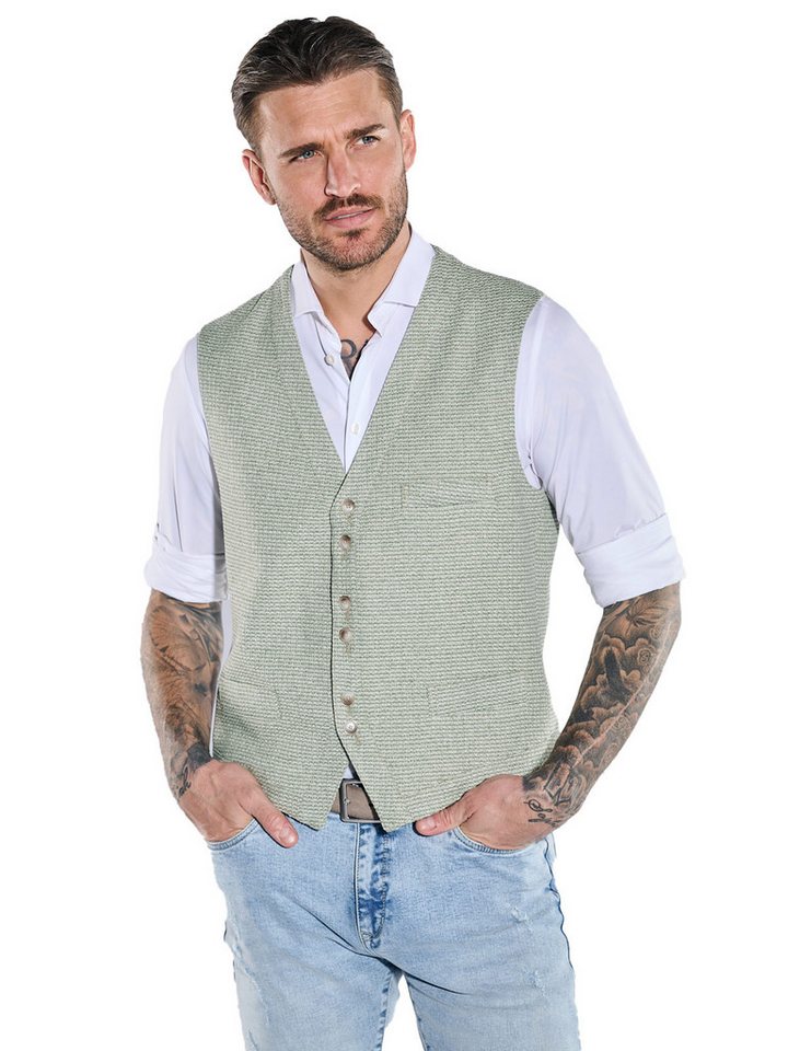 emilio adani Anzugweste emilio adani Herren Sakko-Weste slim fit, Khaki von emilio adani