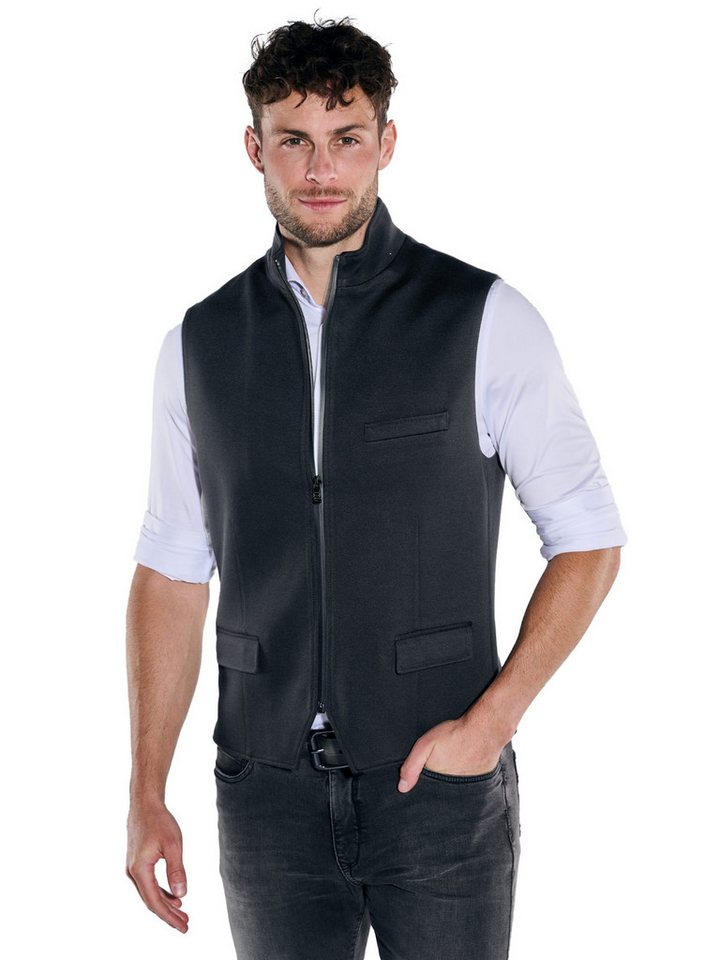 emilio adani Anzugweste emilio adani Herren Sakko-Weste slim fit, Schwarz von emilio adani