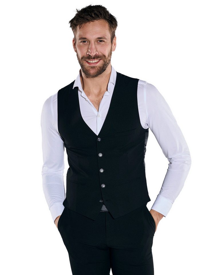 emilio adani Anzugweste emilio adani Herren Anzug-Weste slim fit, Schwarz von emilio adani