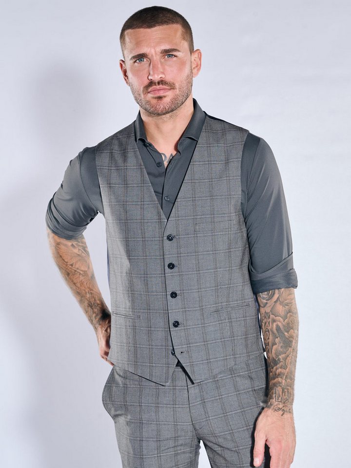 emilio adani Anzugweste emilio adani Herren Anzugsweste, Dunkelgrau von emilio adani