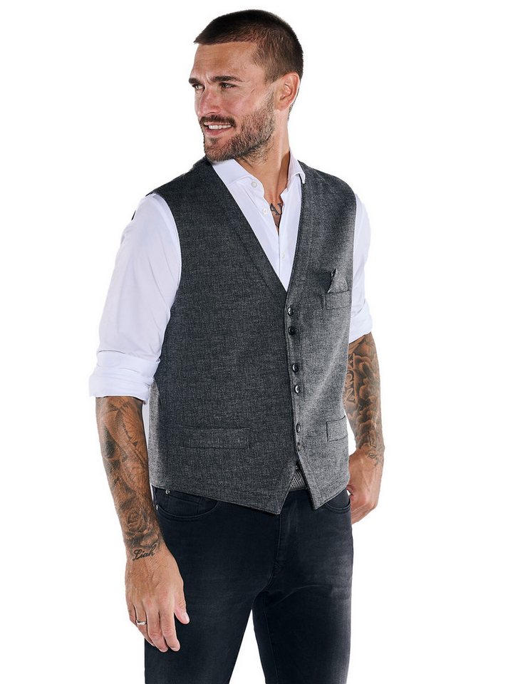 emilio adani Anzugweste emilio adani Herren Sakko-Weste slim fit, Dunkelgrau von emilio adani