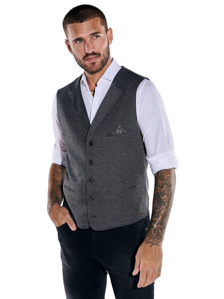 emilio adani Anzugweste emilio adani Herren Sakko-Weste slim fit, Dunkelgrau emilio adani Anzugweste emilio adani Herren Sakko-Weste slim fit, Dunkelgrau von emilio adani