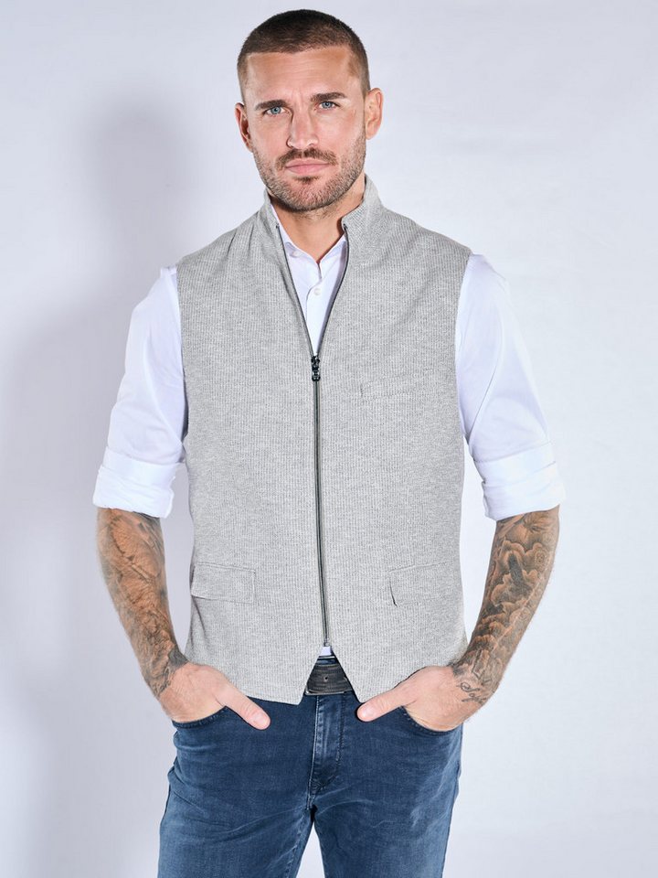 emilio adani Anzugweste emilio adani Herren Sakkoweste, Silbergrau von emilio adani