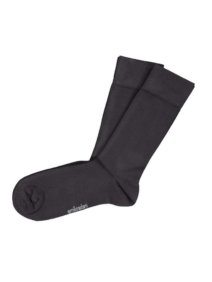 emilio adani Basicsocken emilio adani Herren Socke uni, Anthrazit von emilio adani