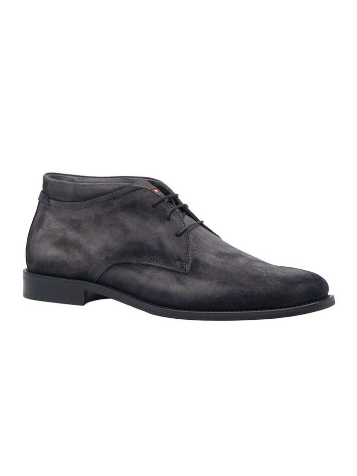 emilio adani emilio adani Herren Boots aus Velourleder, Anthrazit Stiefelette von emilio adani