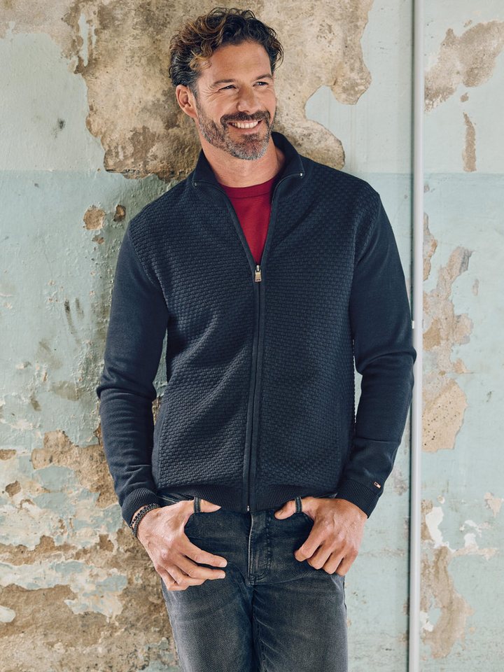 emilio adani Cardigan emilio adani Herren Cardigan, Schwarz von emilio adani