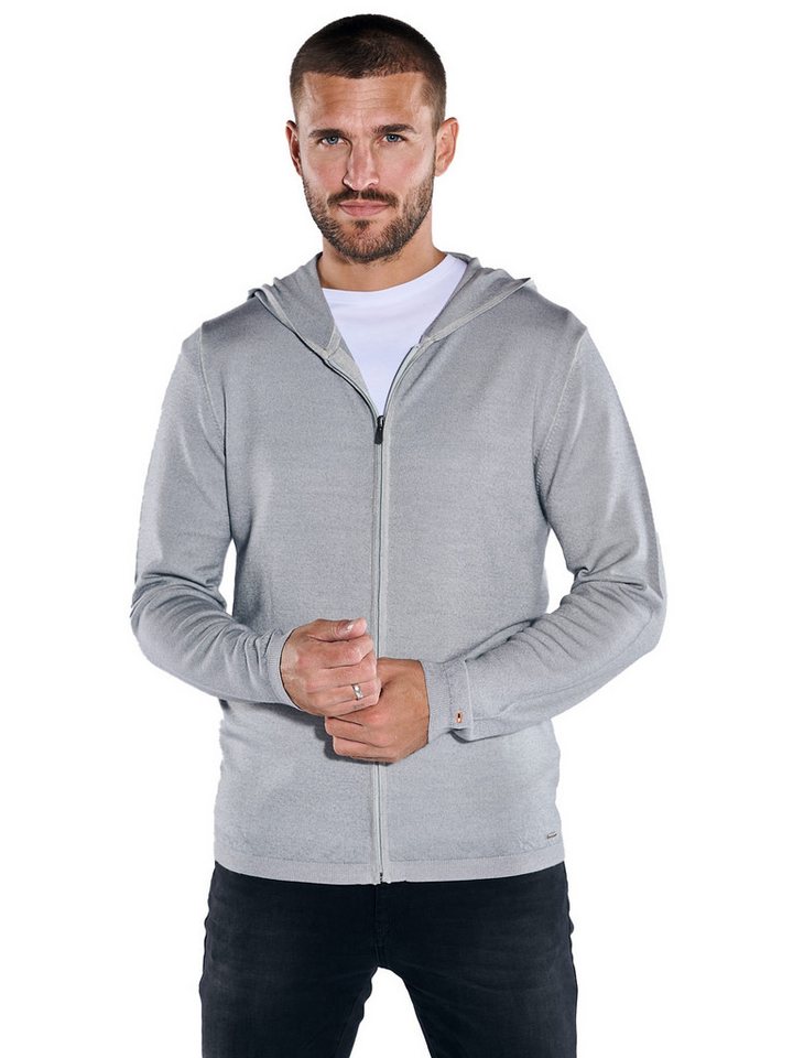 emilio adani Cardigan emilio adani Herren Cardigan uni, Silbergrau von emilio adani