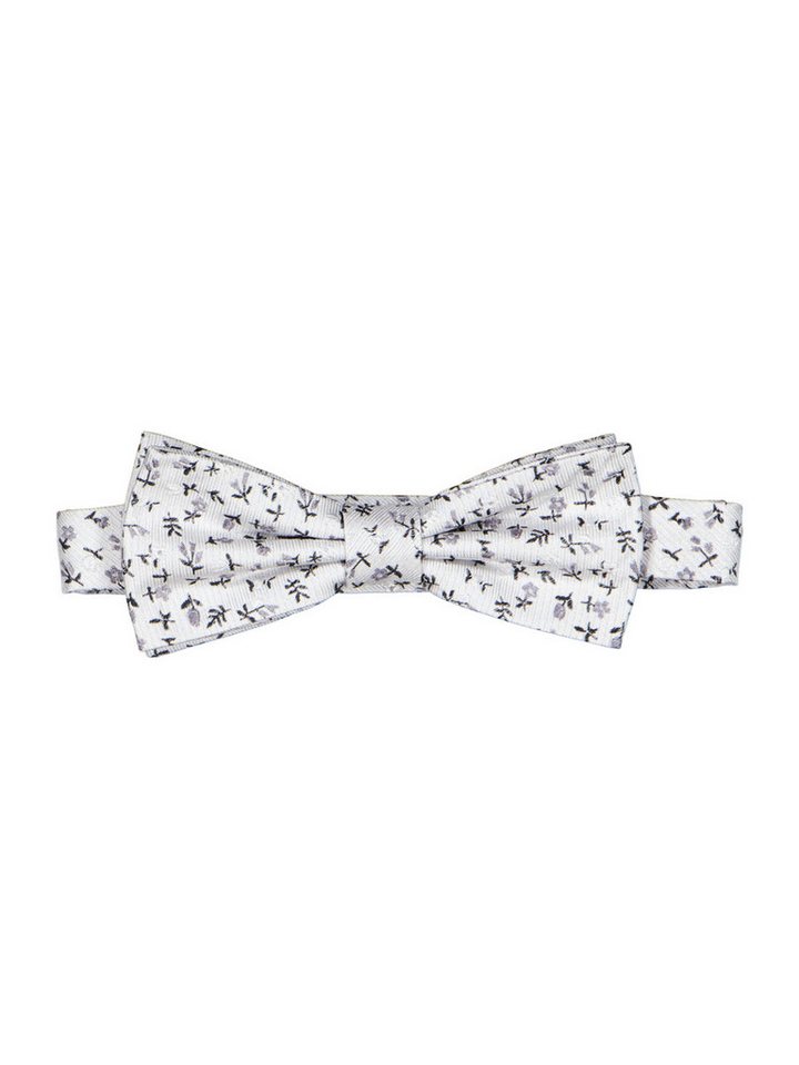 emilio adani Fliege emilio adani Herren Fliege gemustert, Silbergrau von emilio adani