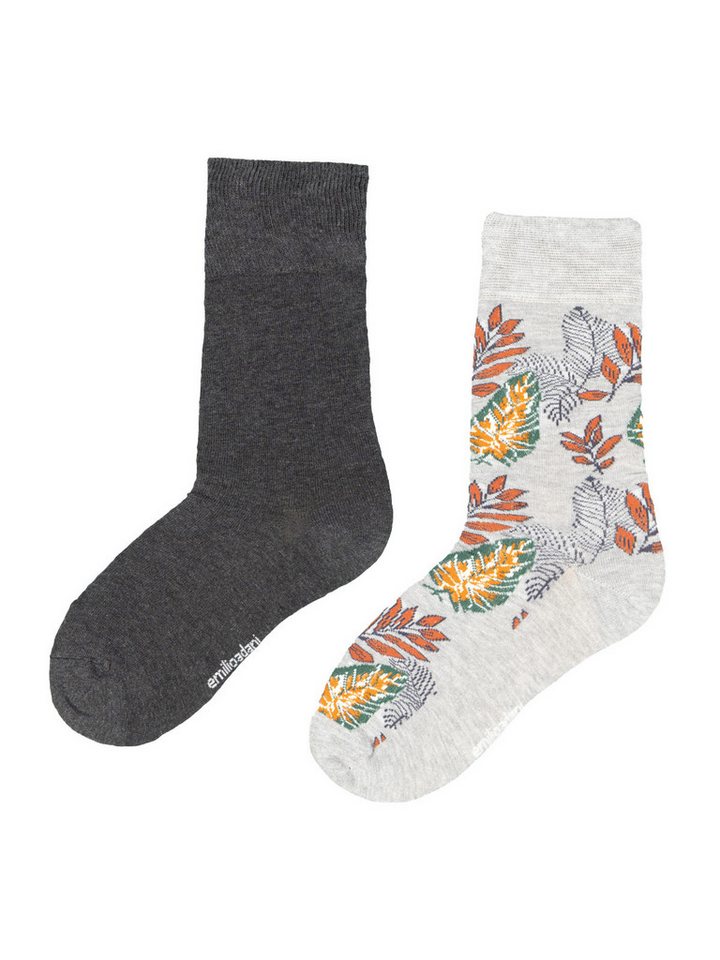 emilio adani Freizeitsocken emilio adani Herren Socke gemustert, Grau von emilio adani