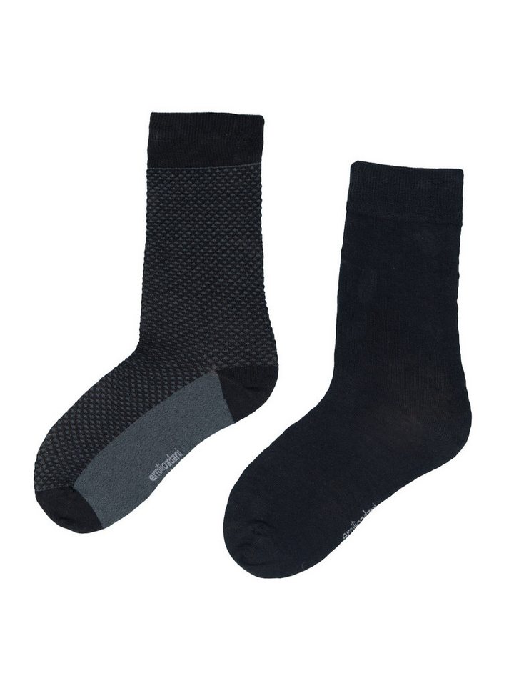 emilio adani Freizeitsocken emilio adani Herren Socke gemustert, Anthrazit von emilio adani