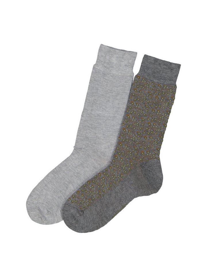 emilio adani Freizeitsocken emilio adani Herren Socke gemustert, Khaki von emilio adani