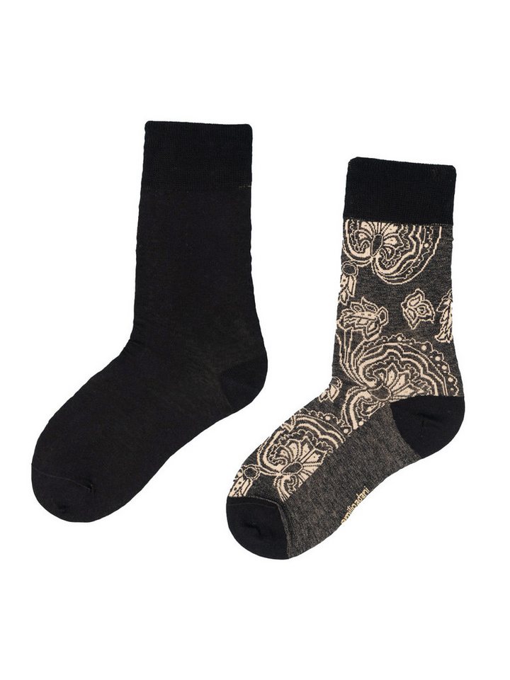 emilio adani Freizeitsocken emilio adani Herren Socke gemustert, Schwarz von emilio adani