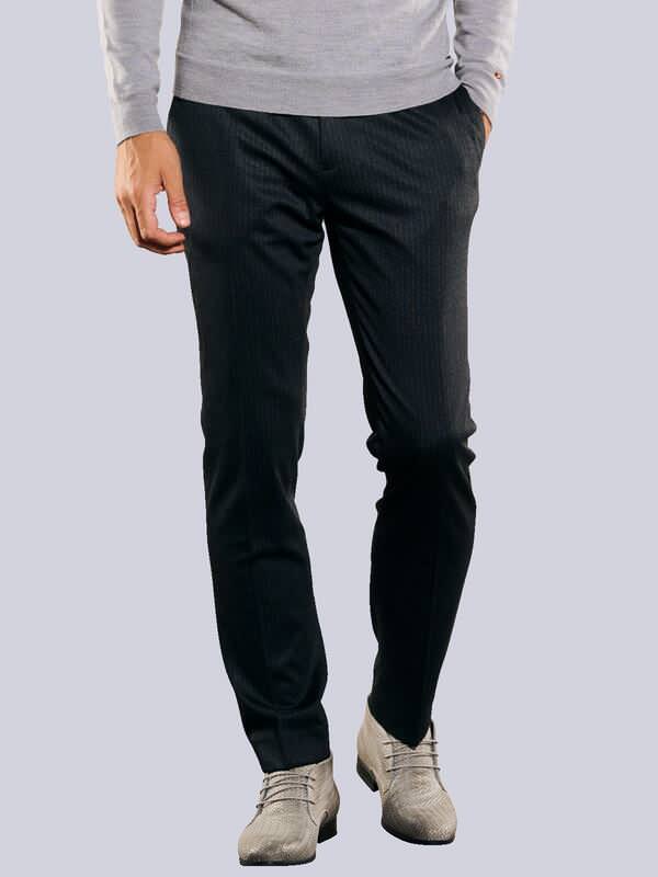 emilio adani Herren Anzug-Hose slim fit Blau gestreift emilio adani Herren Anzug-Hose slim fit Blau gestreift von emilio adani