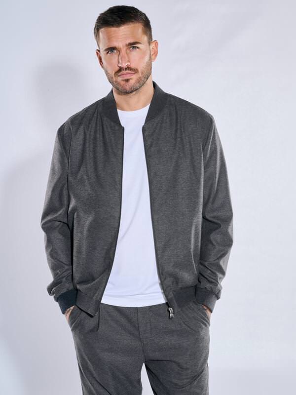 emilio adani Herren Anzugsakko regular Grau uni von emilio adani