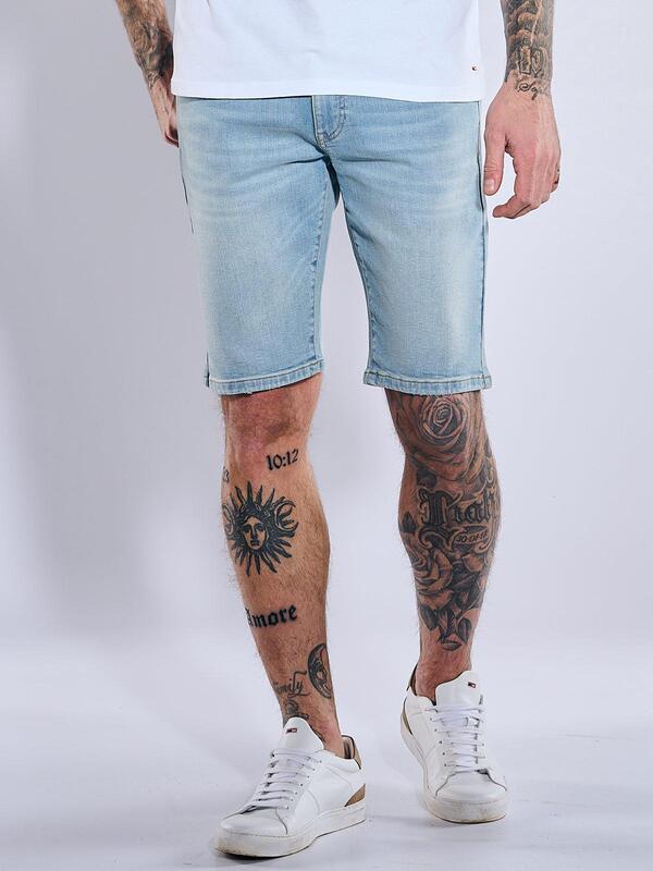 emilio adani Herren Bermuda regular Blau uni von emilio adani