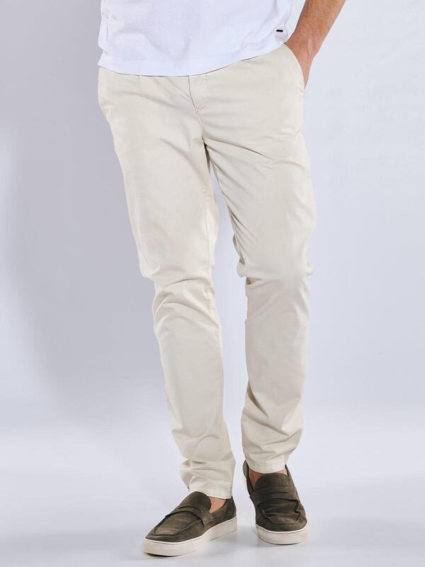 emilio adani Herren Chino regular beige uni von emilio adani