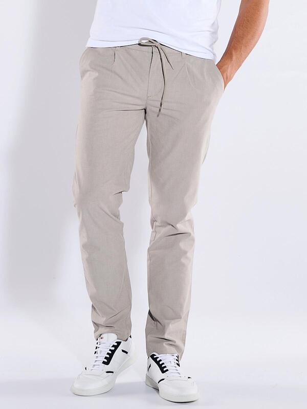 emilio adani Herren Chino slim fit beige uni von emilio adani