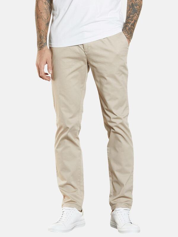 emilio adani Herren Chino slim fit beige uni von emilio adani