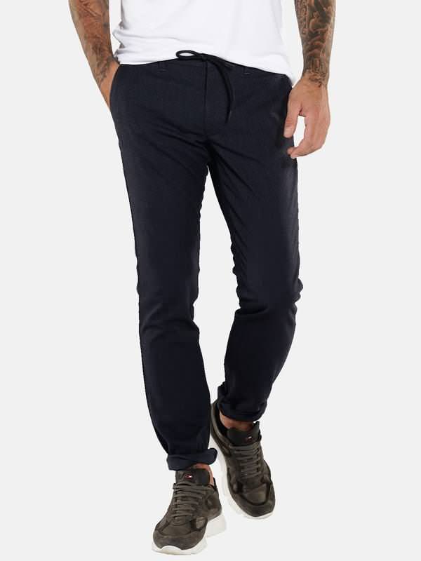 emilio adani Herren Chino slim fit blau uni von emilio adani