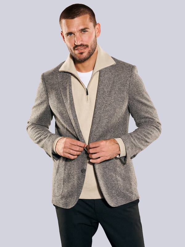 emilio adani Herren Freizeit-Sakko slim fit Braun uni von emilio adani