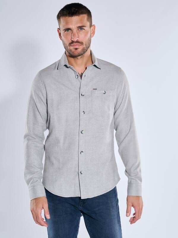 emilio adani Herren Hemd uni Grau regular Haifisch von emilio adani