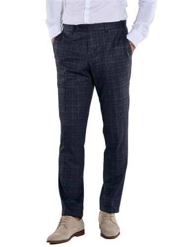 emilio adani Herren Herren Anzug-Hose Slim fit, Anthrazit, 37648, Anthrazit in Größe 54 von emilio adani