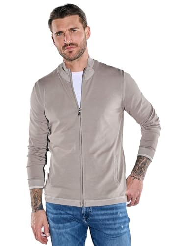 emilio adani Herren Cardigan strukturiert, 38943, Grau in Größe M von emilio adani