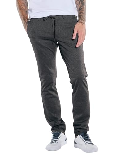 emilio adani Herren Herren Chino mit Tunnelzug, Anthrazit, 39112, Anthrazit in Größe 34/32 von emilio adani