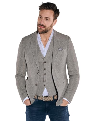 emilio adani Herren Herren Freizeit-Sakko Slim fit, 36520, 36520, Beige in Größe 46 von emilio adani