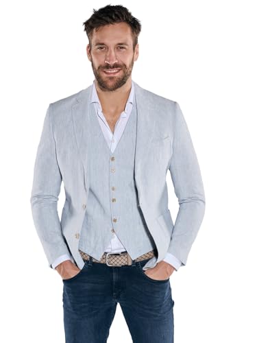 emilio adani Herren Herren Freizeit-Sakko Slim fit, 36524, 36524, Hellblau in Größe 48 von emilio adani