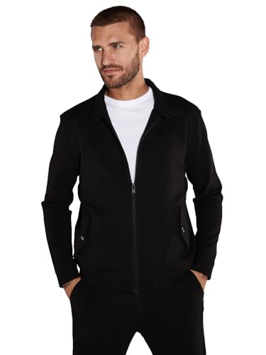 emilio adani Herren Herren Jacke strukturiert, 36030, 36030, Schwarz in Größe 56 von emilio adani