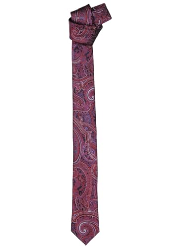 emilio adani Herren Krawatte strukturiert, 39667, Rot in Größe 111 von emilio adani