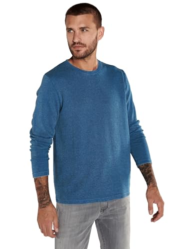 emilio adani Herren Herren Langarm-Shirt Slim fit, 36147, 36147, Brilliantblau in Größe XL von emilio adani