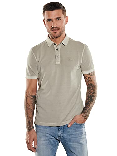 emilio adani Herren Herren Polo-Shirt Slim fit, 35019, 35019, Braunbeige in Größe L von emilio adani